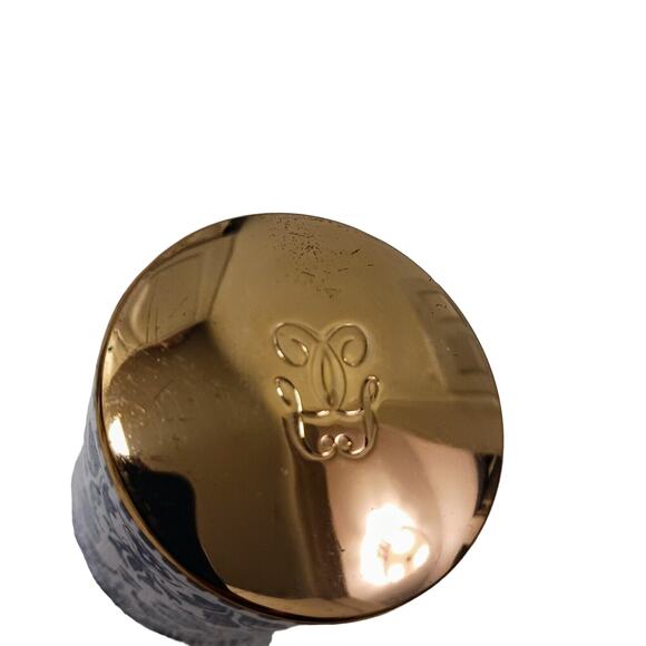 60s Guerlain Shalimar Blue White Canister Enamel EMPTY 3 oz Bottle Spray Vintage - Picture 4 of 13